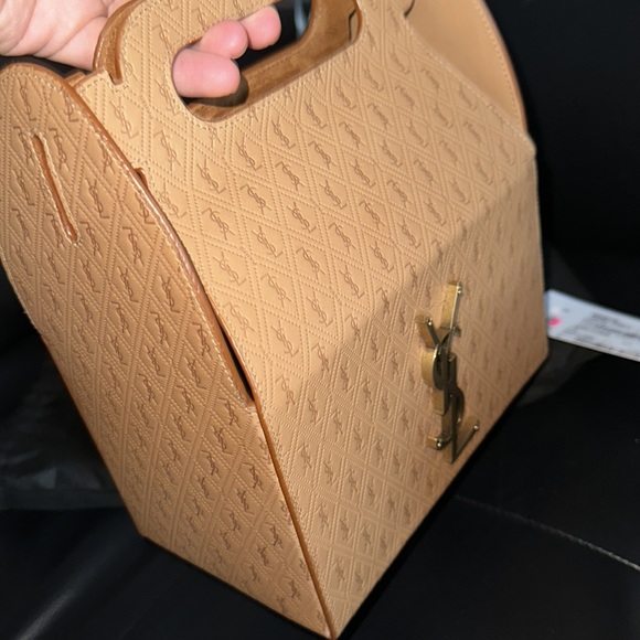 Saint Laurent Bags Ysl Lunch Box Take Away Box Bag 223 Brown Gold